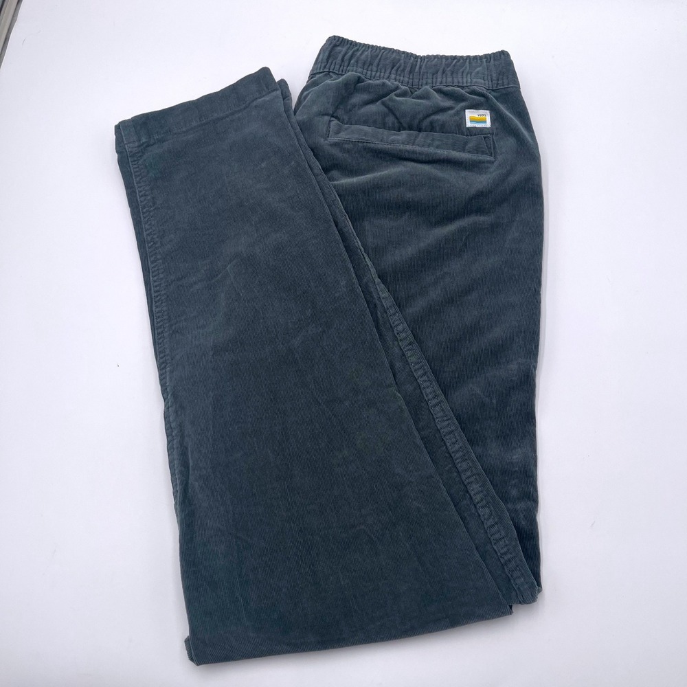 Vuori Optimist Corduroy Pants Men's M 32x28 Green Drawstring Casual V440